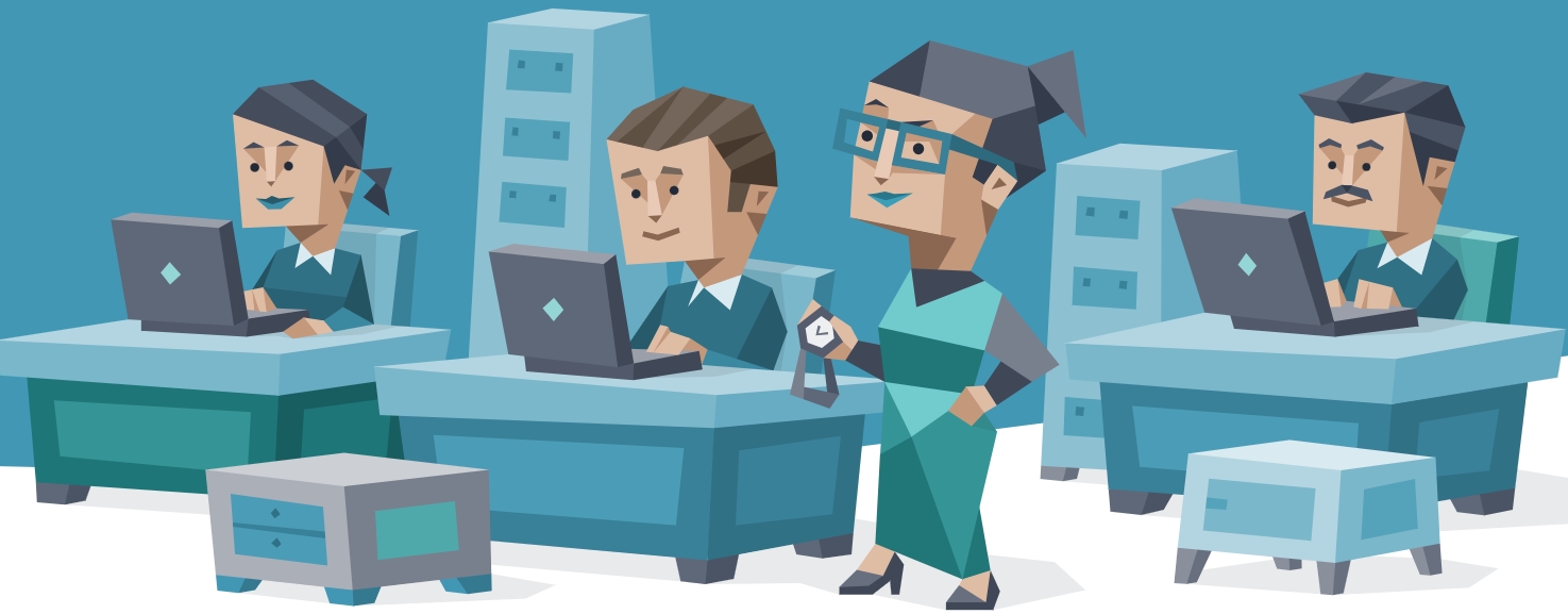 Executive personality illustration